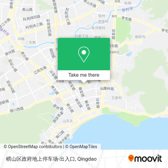 崂山区政府地上停车场-出入口 map