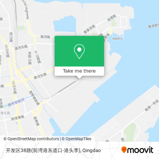 开发区38路(前湾港东道口-港头李) map