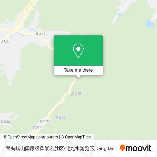 青岛崂山国家级风景名胜区-北九水游览区 map