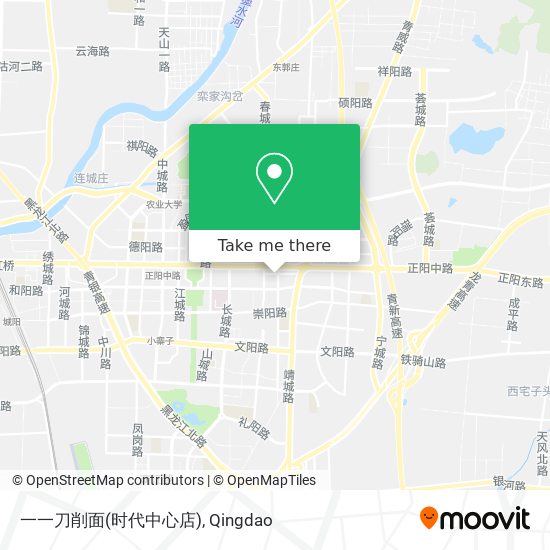 一一刀削面(时代中心店) map