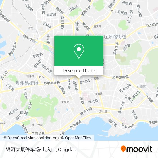 银河大厦停车场-出入口 map