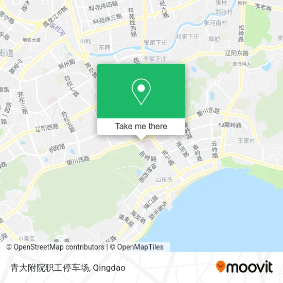 青大附院职工停车场 map