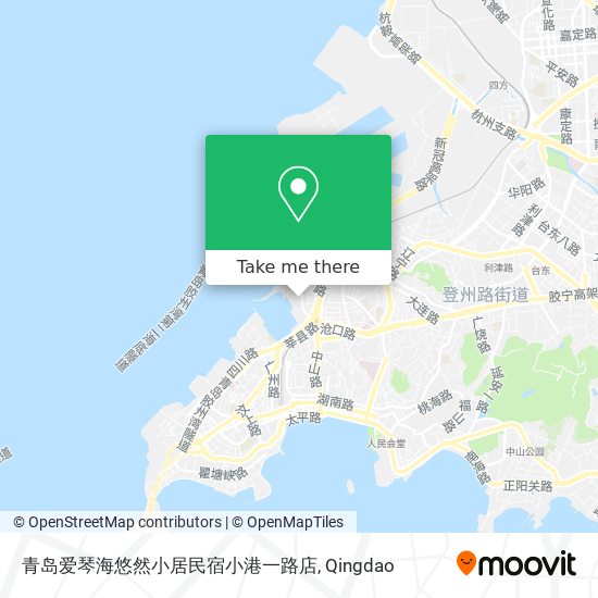 青岛爱琴海悠然小居民宿小港一路店 map