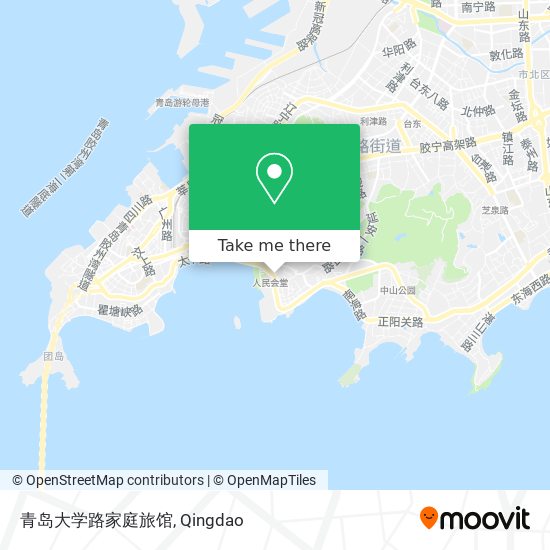 青岛大学路家庭旅馆 map