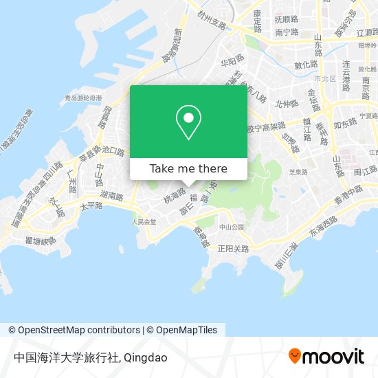 中国海洋大学旅行社 map