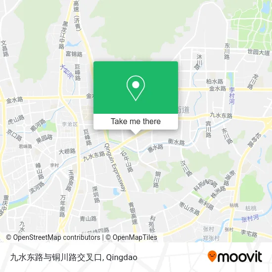 九水东路与铜川路交叉口 map
