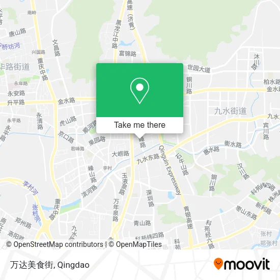 万达美食街 map