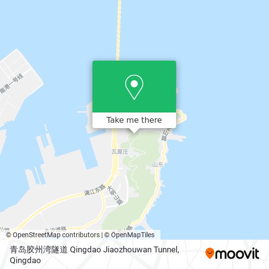 青岛胶州湾隧道 Qingdao Jiaozhouwan Tunnel map