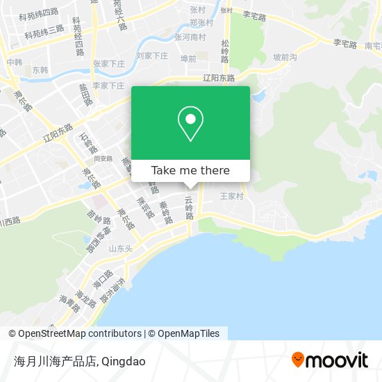 海月川海产品店 map