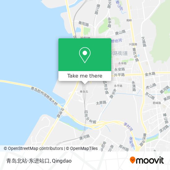 青岛北站-东进站口 map