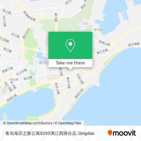 青岛海滨之家公寓S293漓江西路分店 map