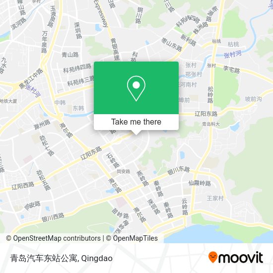 青岛汽车东站公寓 map