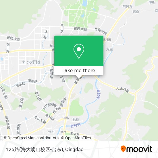 125路(海大崂山校区-台东) map