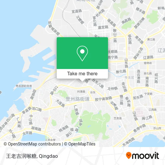 王老吉润喉糖 map