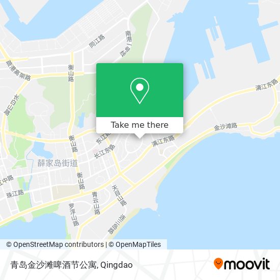 青岛金沙滩啤酒节公寓 map