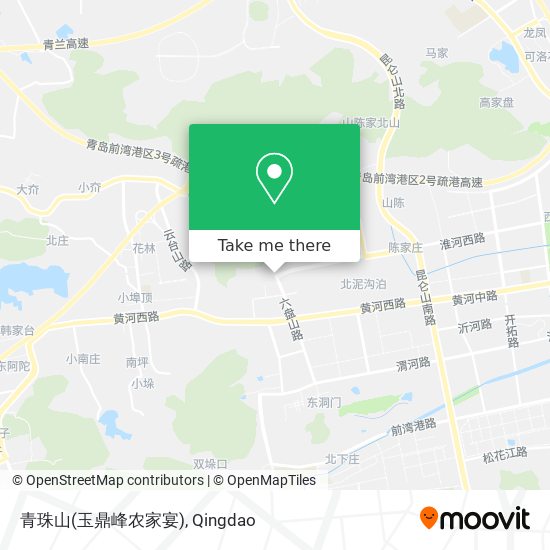 青珠山(玉鼎峰农家宴) map