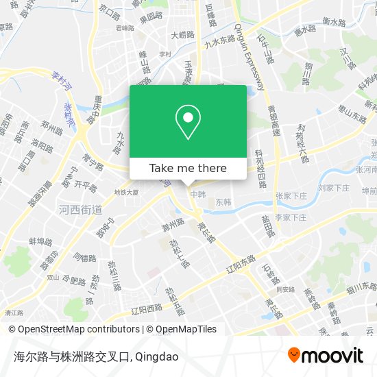 海尔路与株洲路交叉口 map