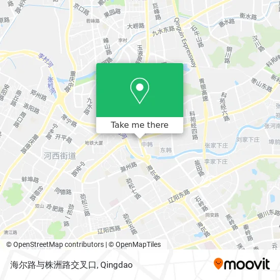 海尔路与株洲路交叉口 map