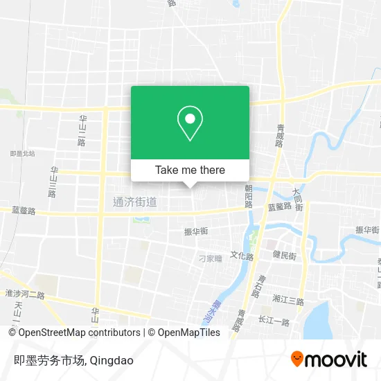 即墨劳务市场 map