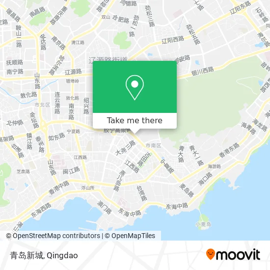 青岛新城 map