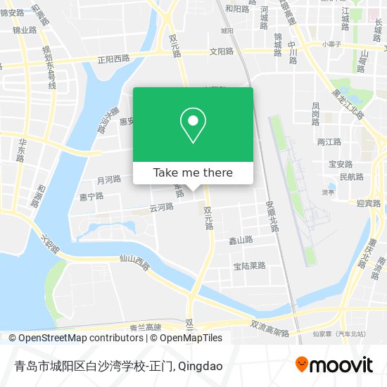青岛市城阳区白沙湾学校-正门 map