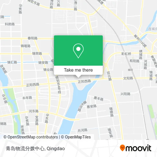 青岛物流分拨中心 map