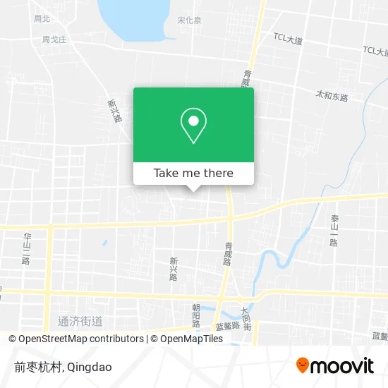 前枣杭村 map