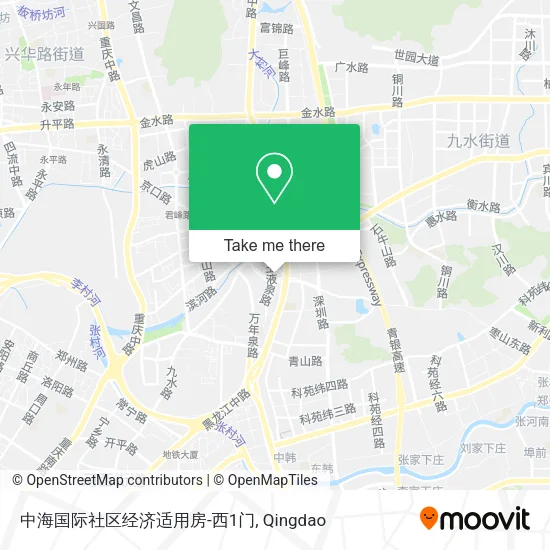 中海国际社区经济适用房-西1门 map