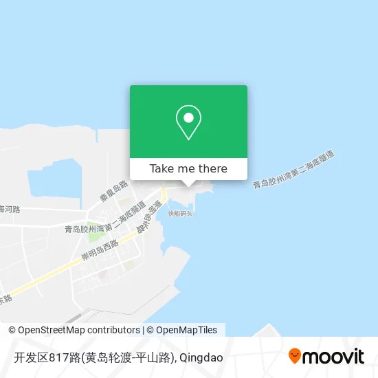 开发区817路(黄岛轮渡-平山路) map