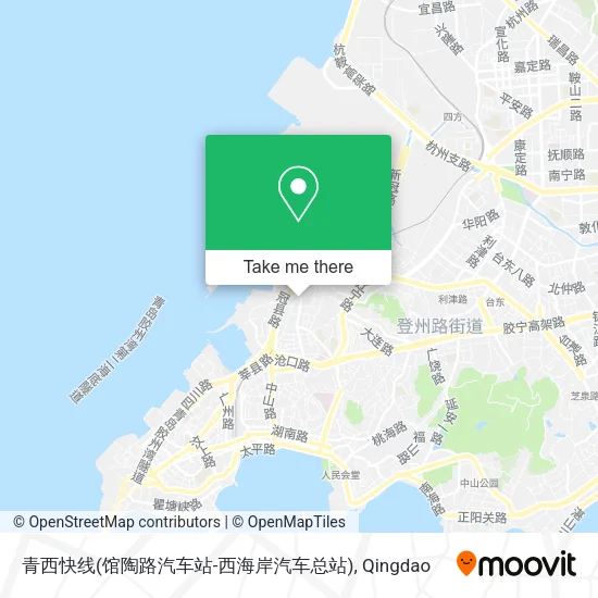 青西快线(馆陶路汽车站-西海岸汽车总站) map