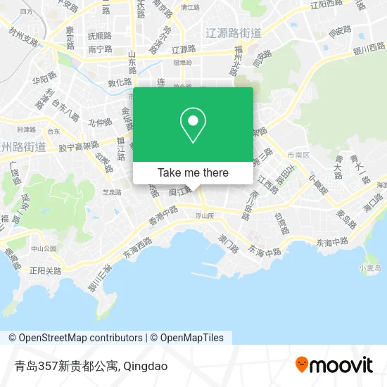 青岛357新贵都公寓 map