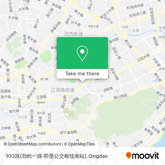 932路(劲松一路-即墨公交枢纽南站) map
