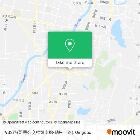 932路(即墨公交枢纽南站-劲松一路) map
