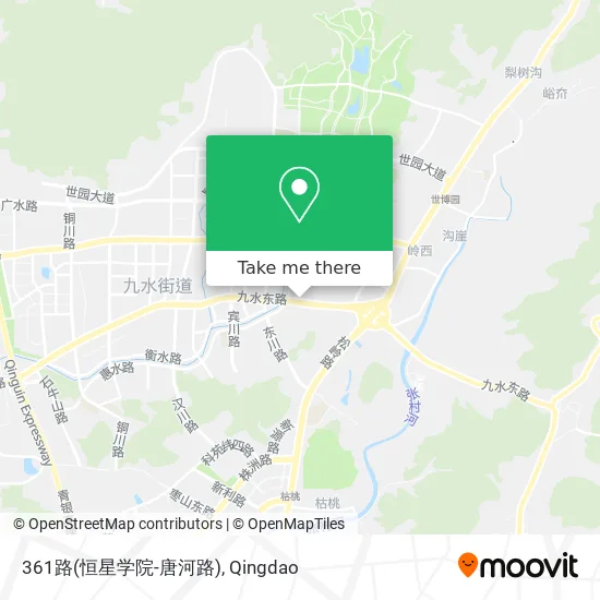 361路(恒星学院-唐河路) map