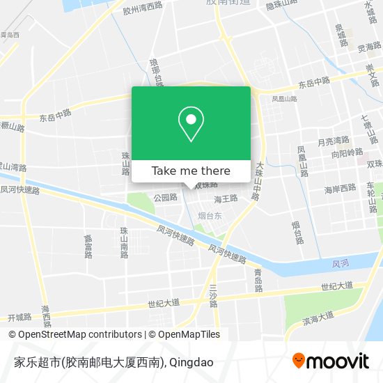 家乐超市(胶南邮电大厦西南) map