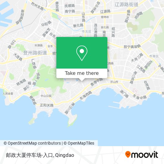 邮政大厦停车场-入口 map