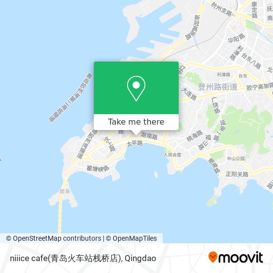 niiice cafe(青岛火车站栈桥店) map