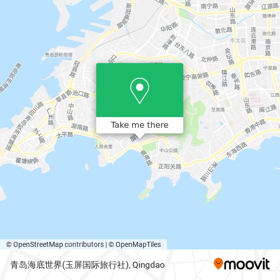 青岛海底世界(玉屏国际旅行社) map