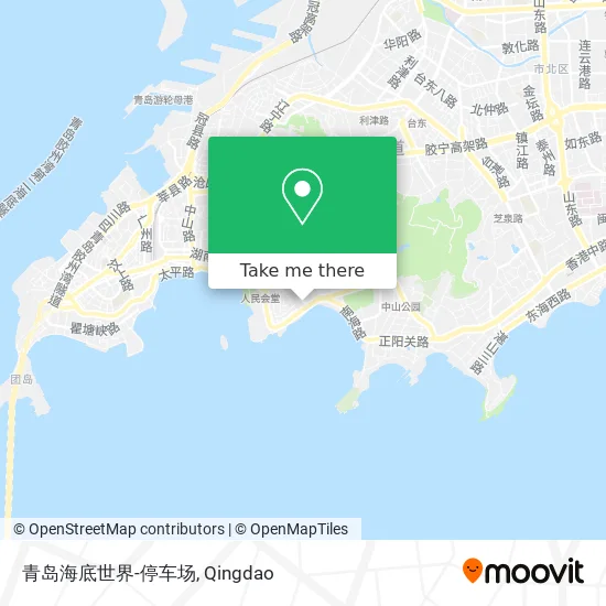 青岛海底世界-停车场 map