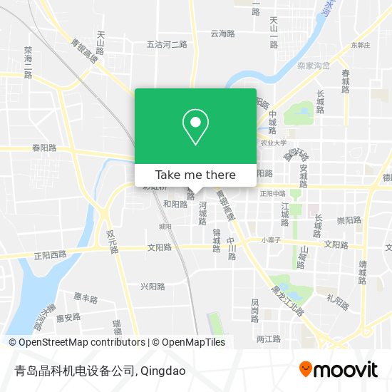 青岛晶科机电设备公司 map