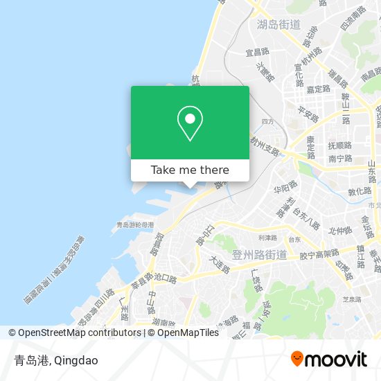 青岛港 map