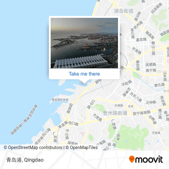 青岛港 map