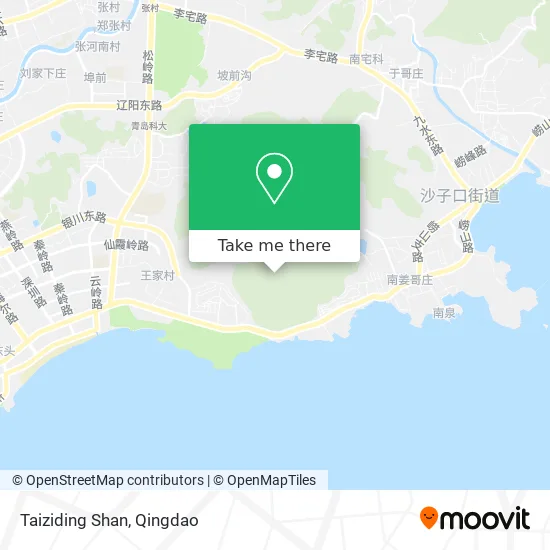 Taiziding Shan map