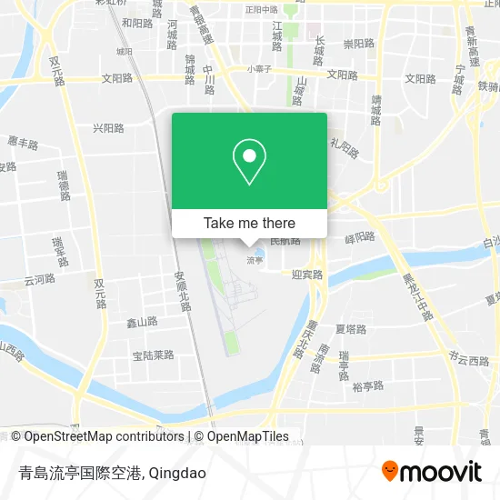 青島流亭国際空港 map