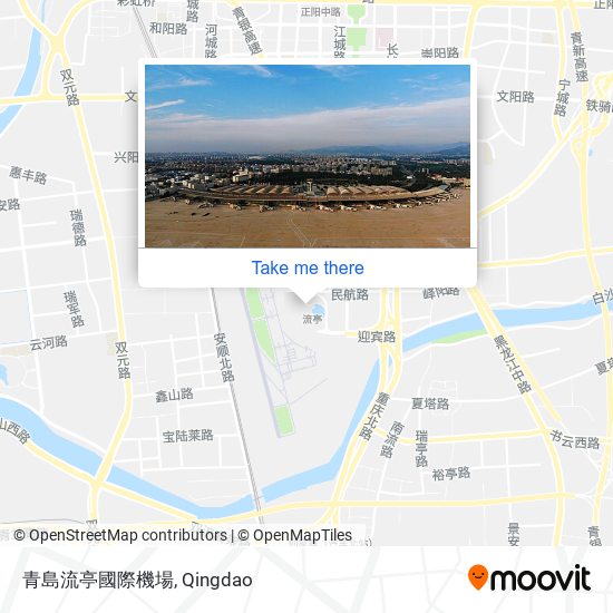 青島流亭國際機場 map