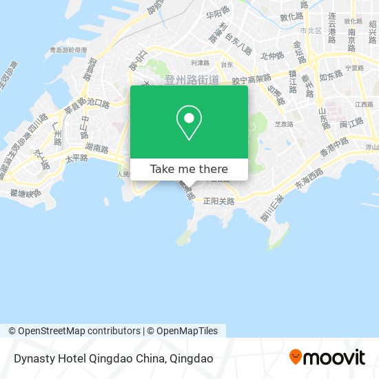 Dynasty Hotel Qingdao China map