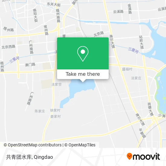 共青团水库 map