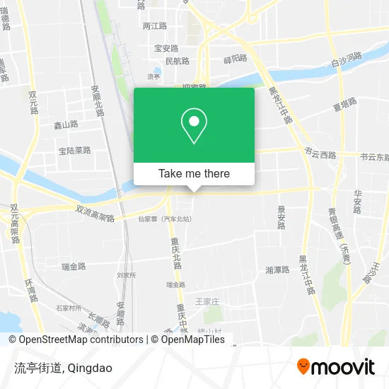 流亭街道 map