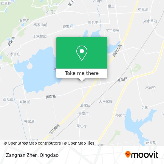 Zangnan Zhen map