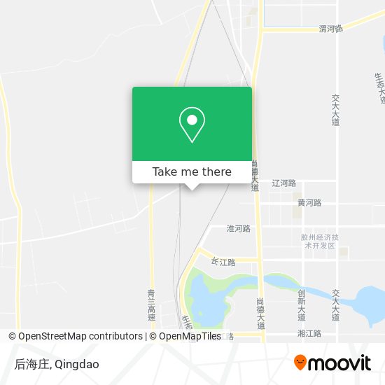 后海庄 map